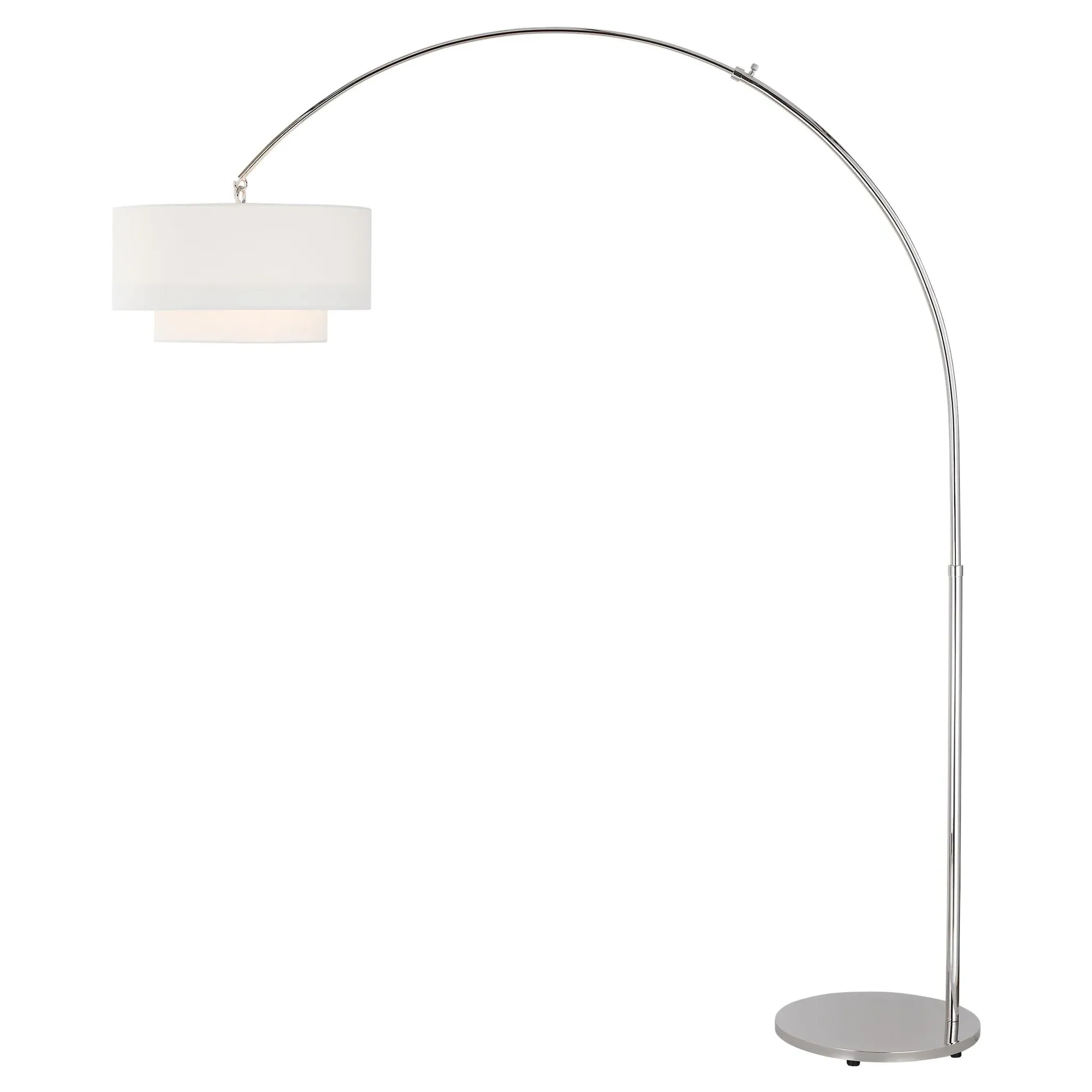 Sawyer Adjustable Floor Lamp - Polished Nickel
