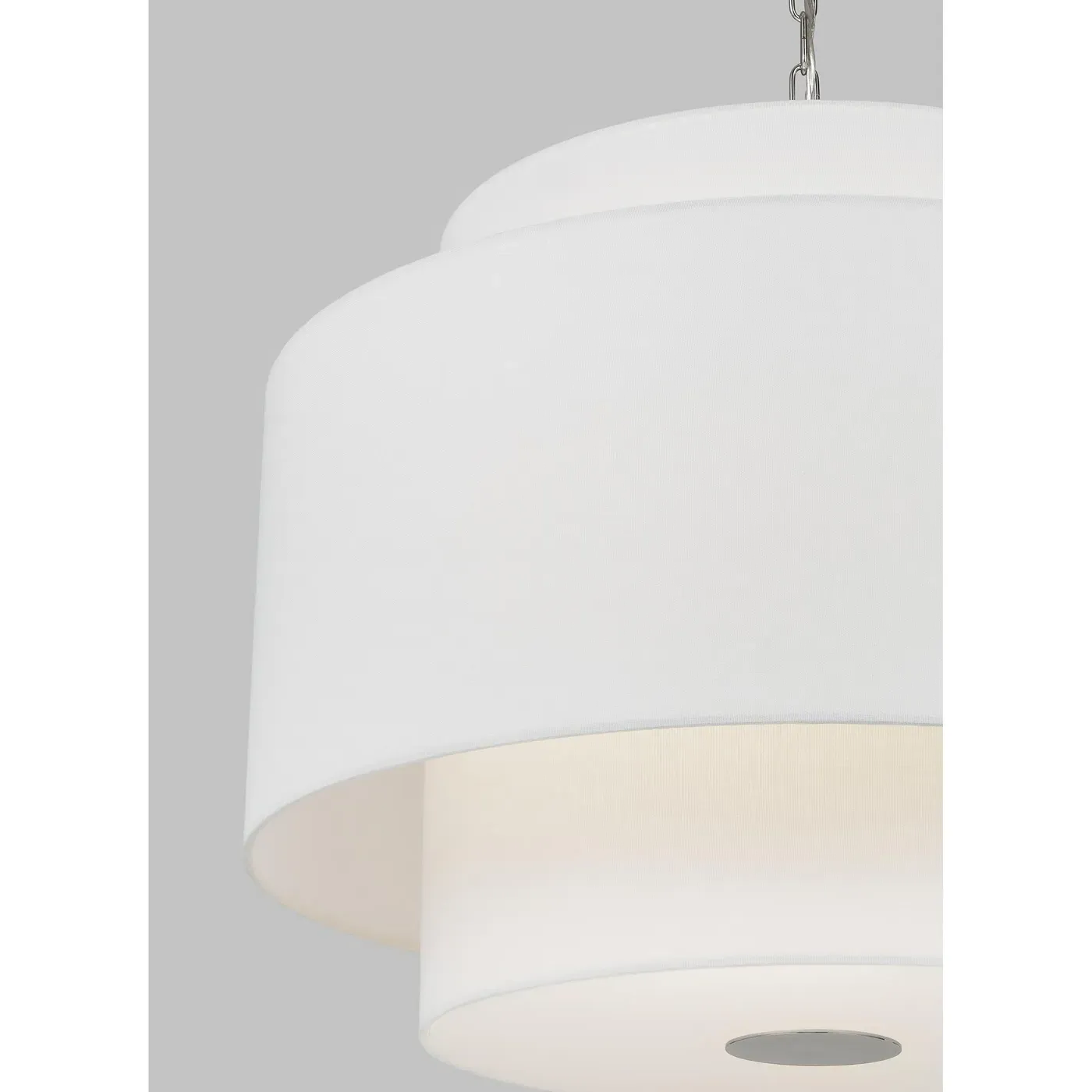 Sawyer Round Pendant Light - Polished Nickel, Steel