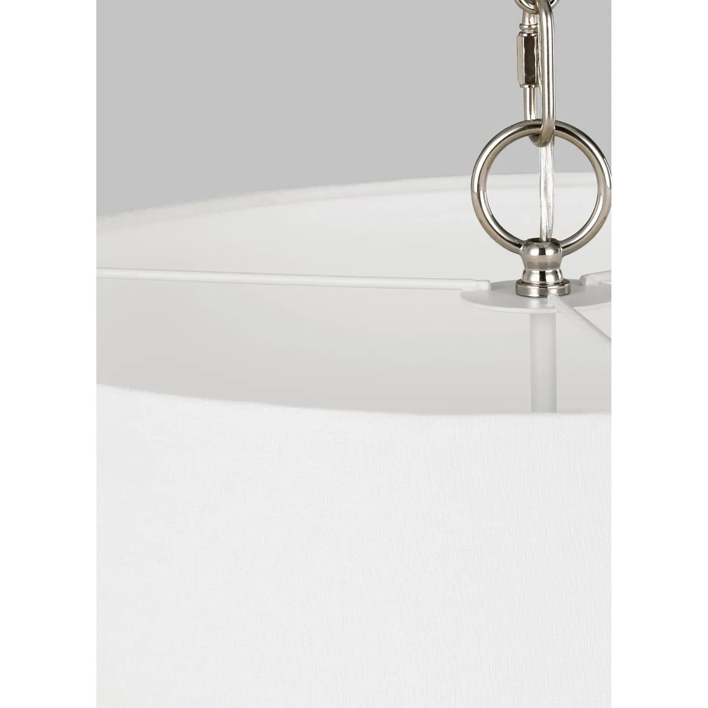 Sawyer Round Pendant Light - Polished Nickel, Steel