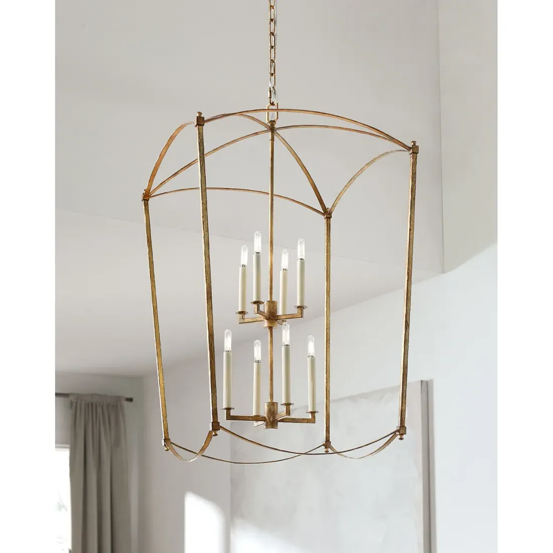 Thayer Extra Large Lantern - Antique Gild