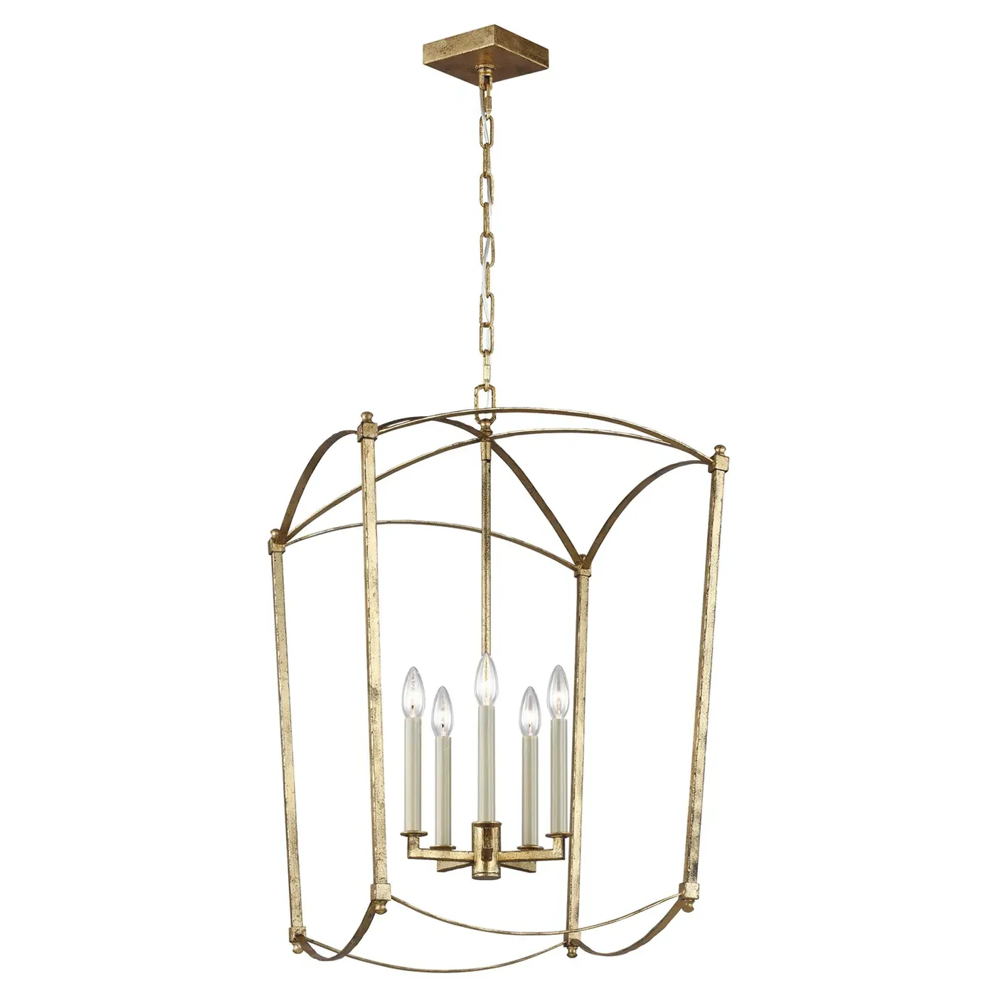 Thayer Large Lantern - Antique Gild