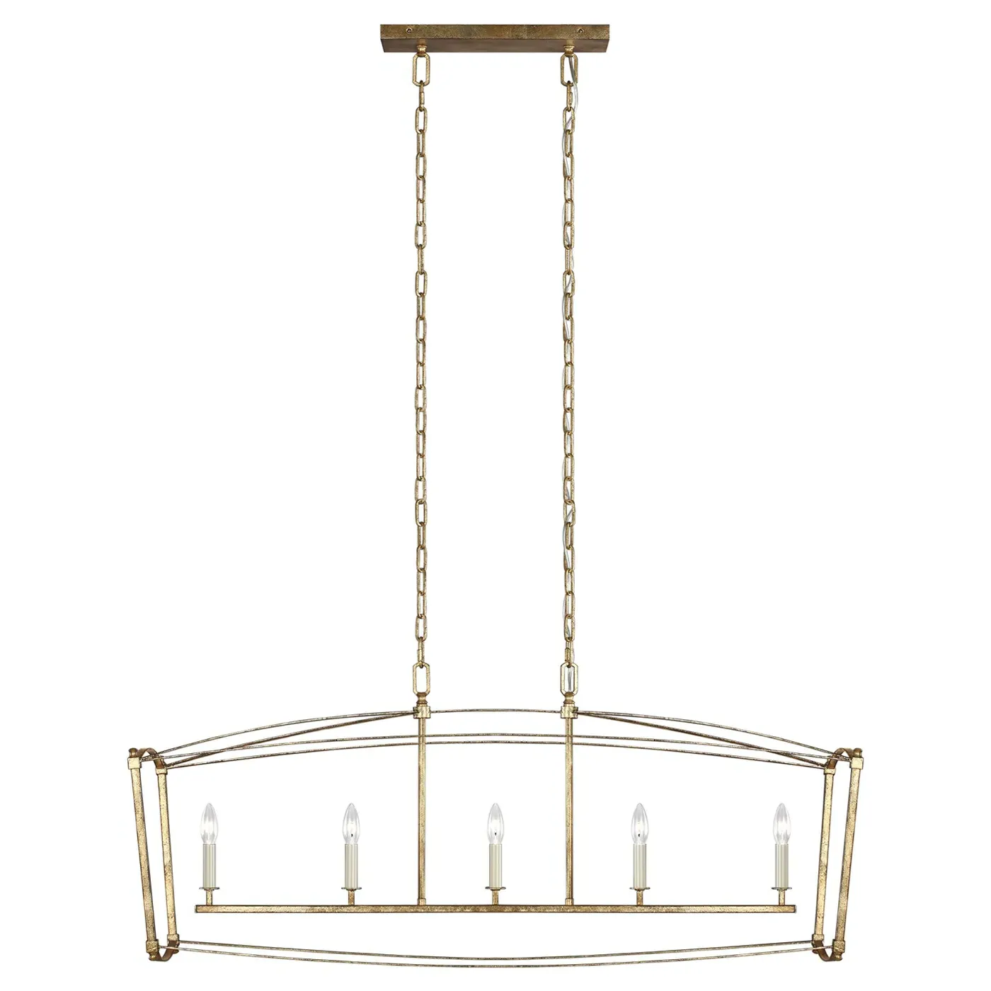 Thayer Linear Chandelier - Antique Gild