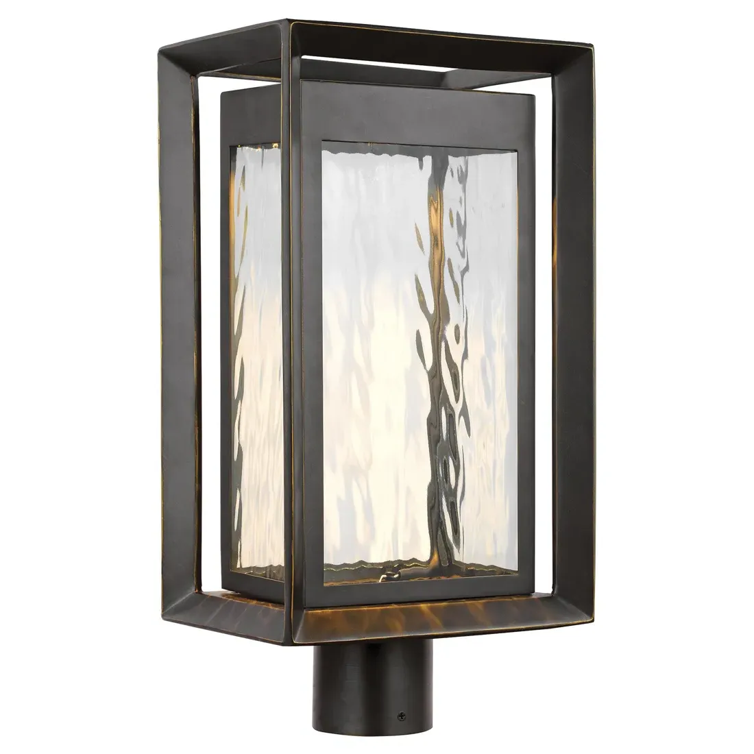 Urbandale Outdoor Post Lantern - Antique Bronze, Metal image