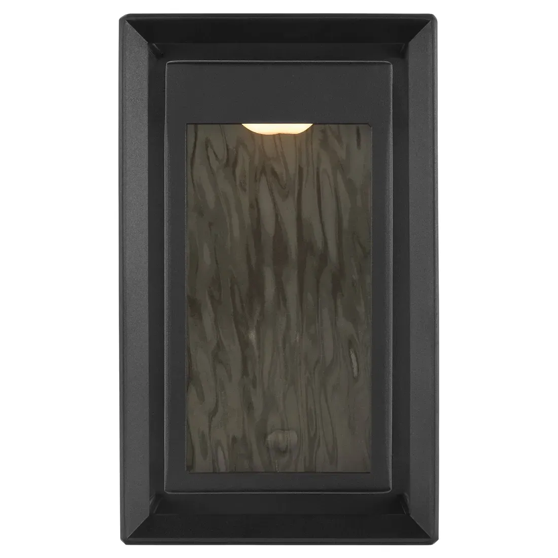Urbandale Small Outdoor Lantern Sconce - Textured Black image