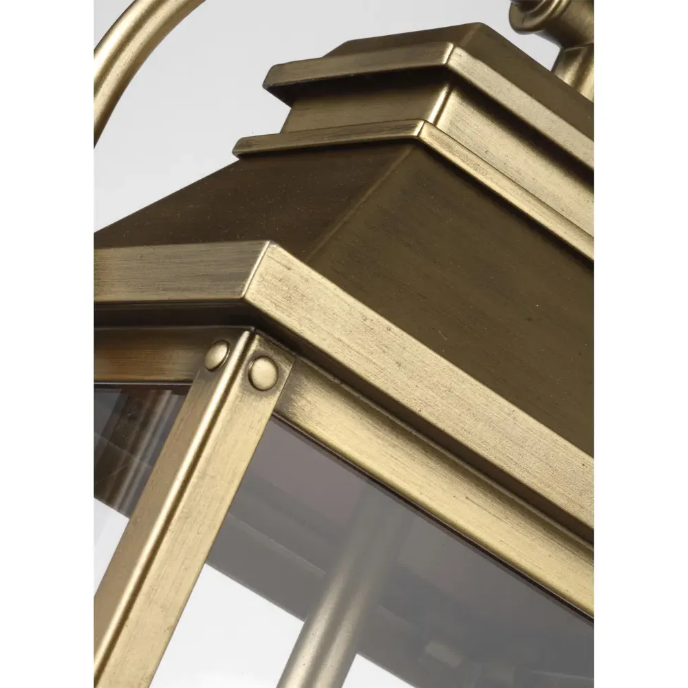 Wellsworth Lantern Pendant - Painted Distressed Brass