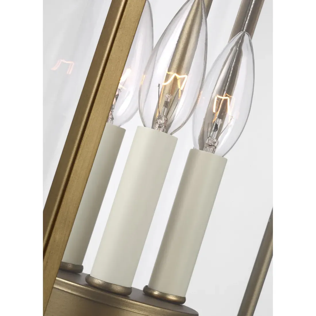 Wellsworth Lantern Pendant - Painted Distressed Brass