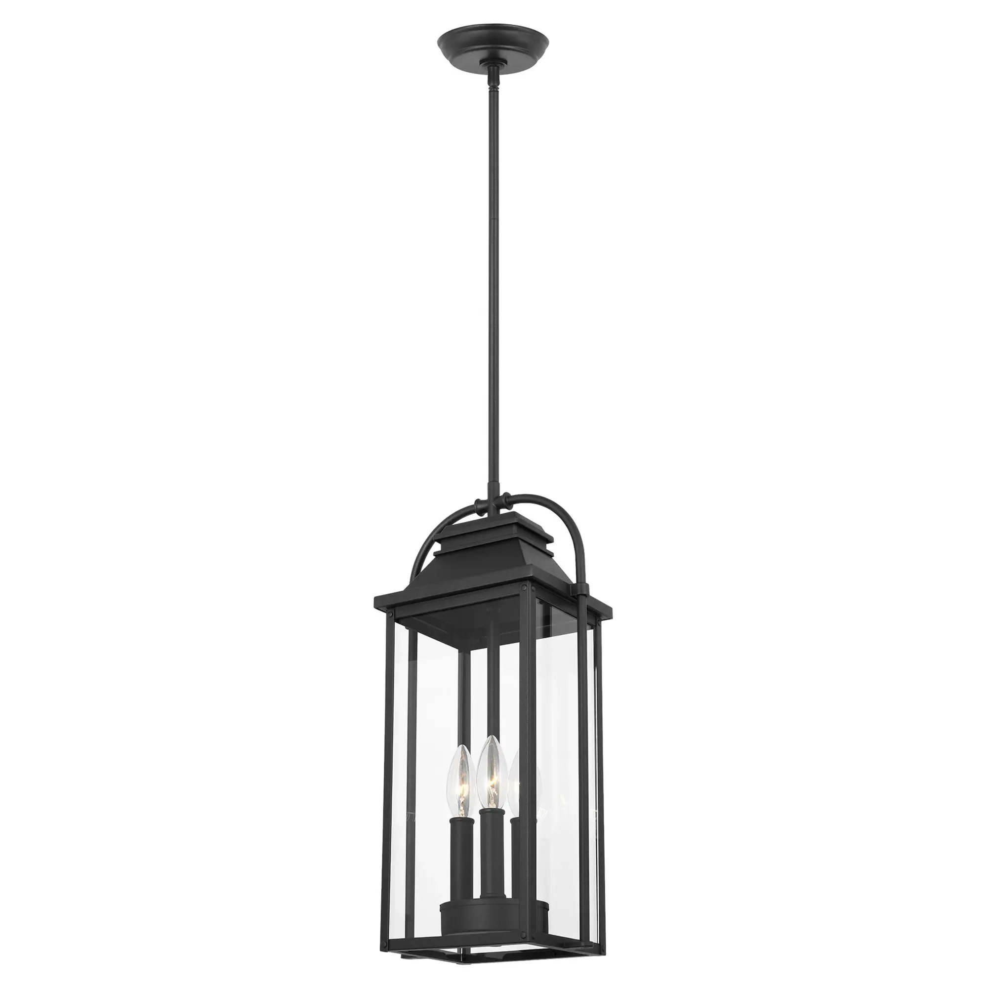Wellsworth Lantern Pendant - Textured Black, Cast Aluminum image