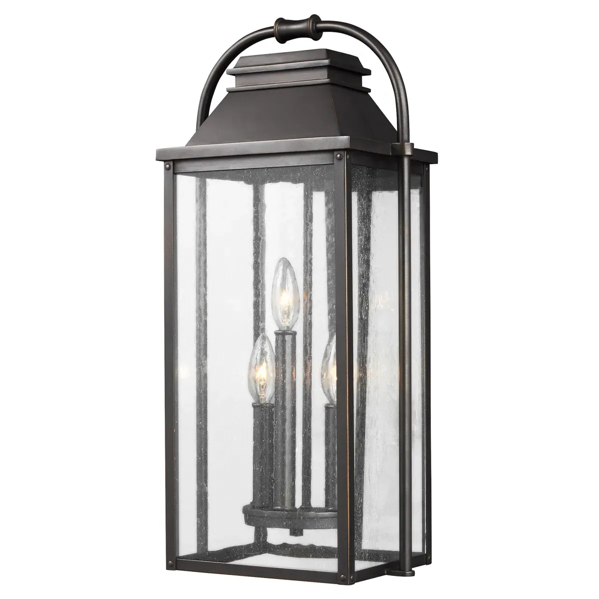 Wellsworth Medium Lantern Sconce - Antique Bronze