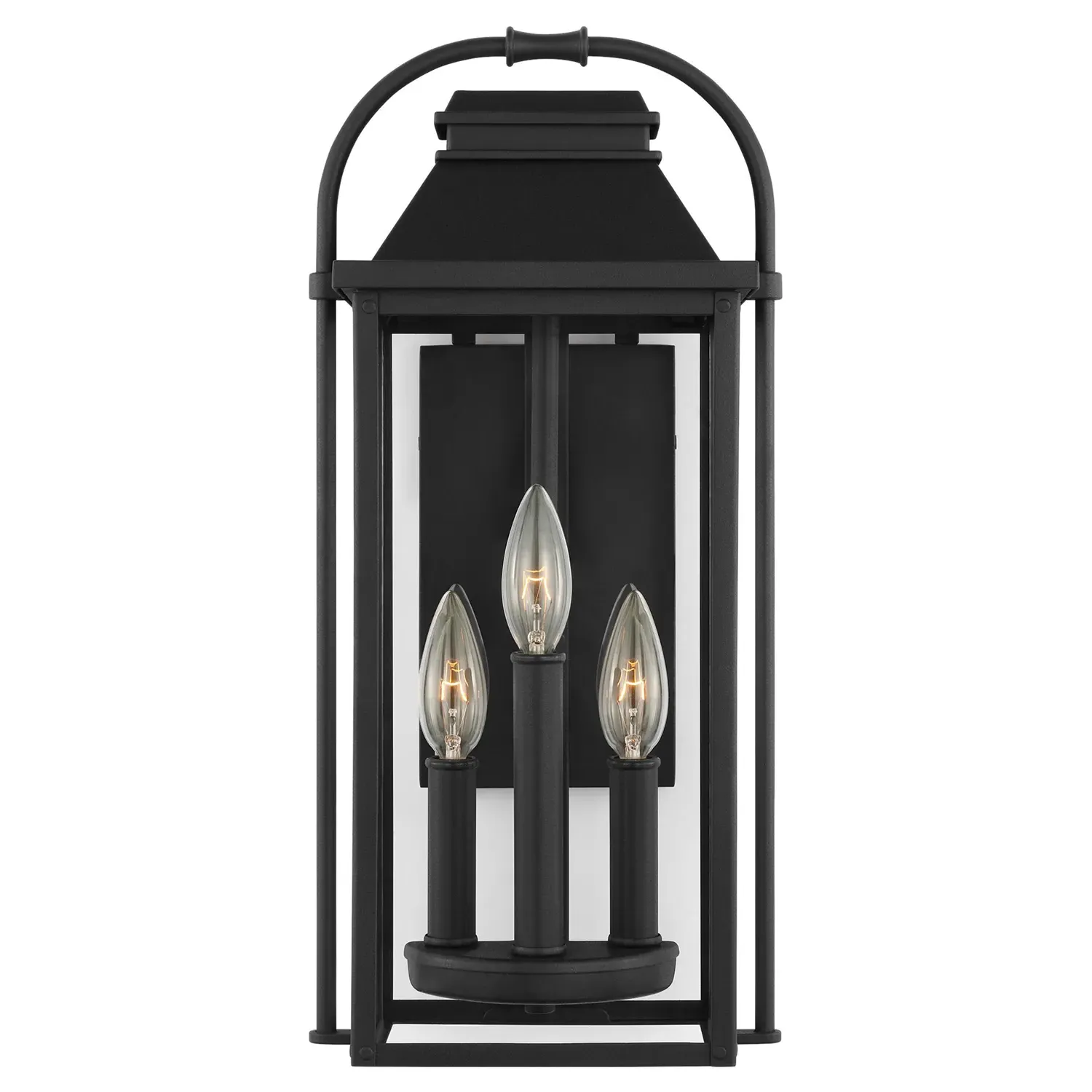 Wellsworth Small Lantern Sconce - Textured Black, Aluminum image