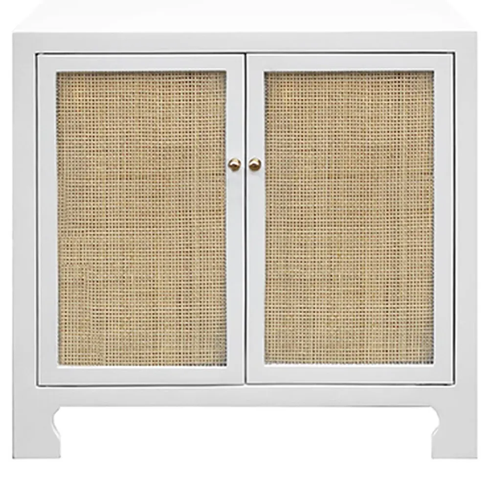 Alden Sideboard with Woven Cane - White, Wood