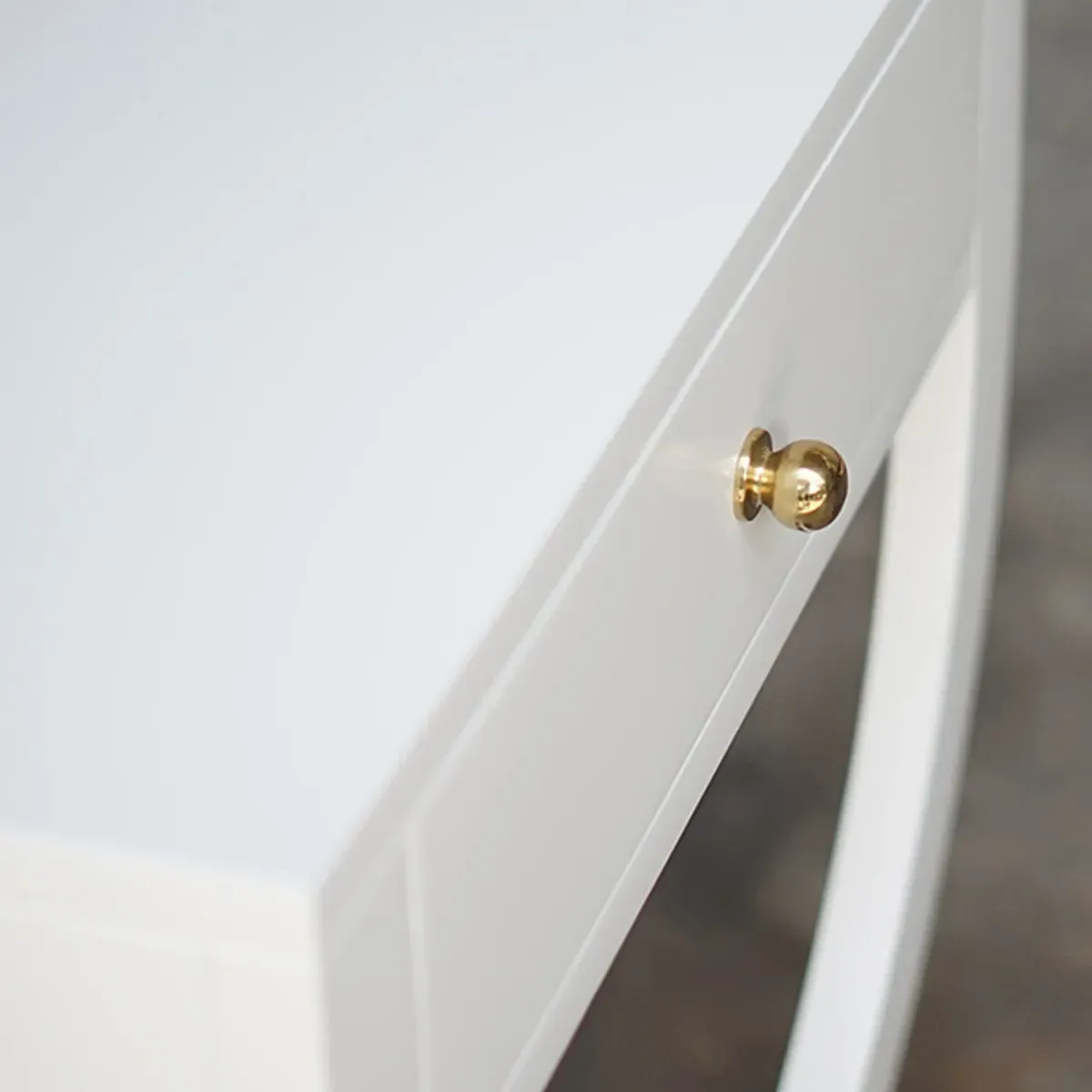 Alexis Rectangular Side Table - White