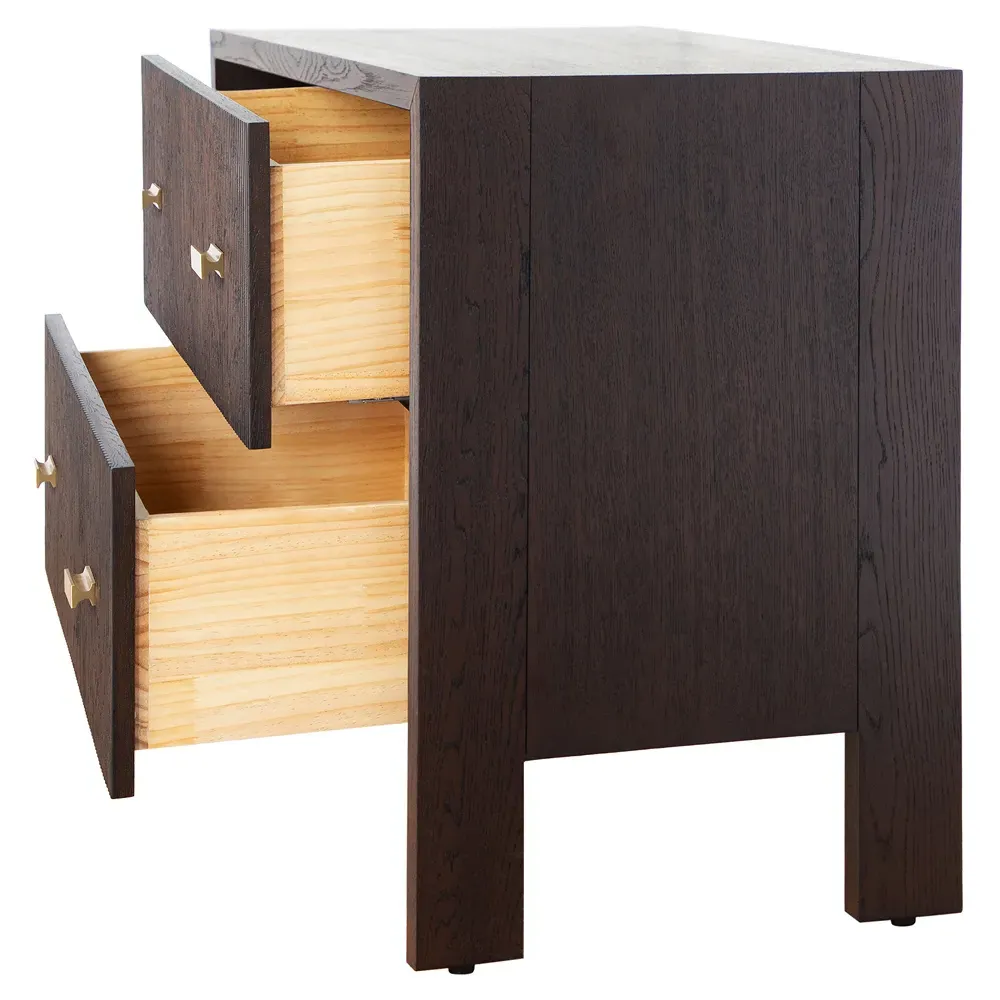 Andre Nightstand - Dark Espresso Oak, Wood