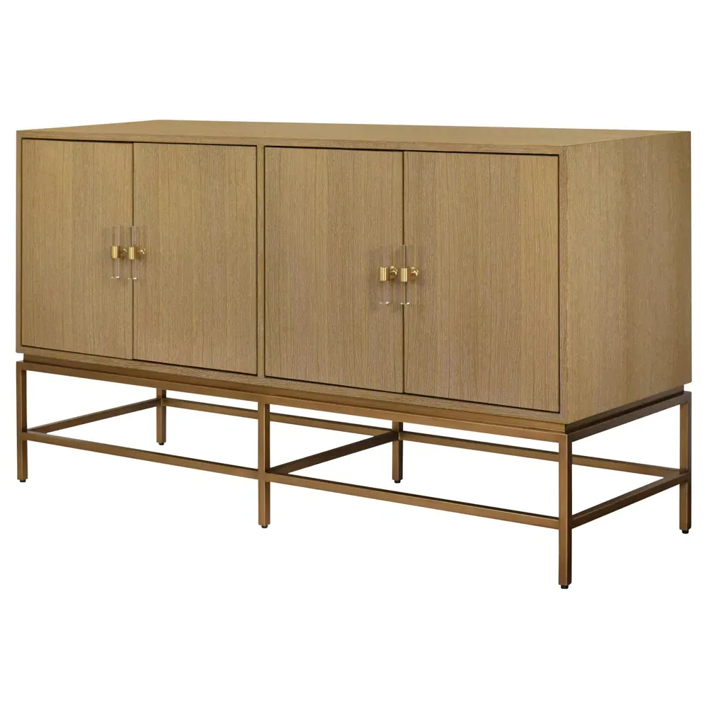 Ariel 4-Door Buffet - Cerused Oak