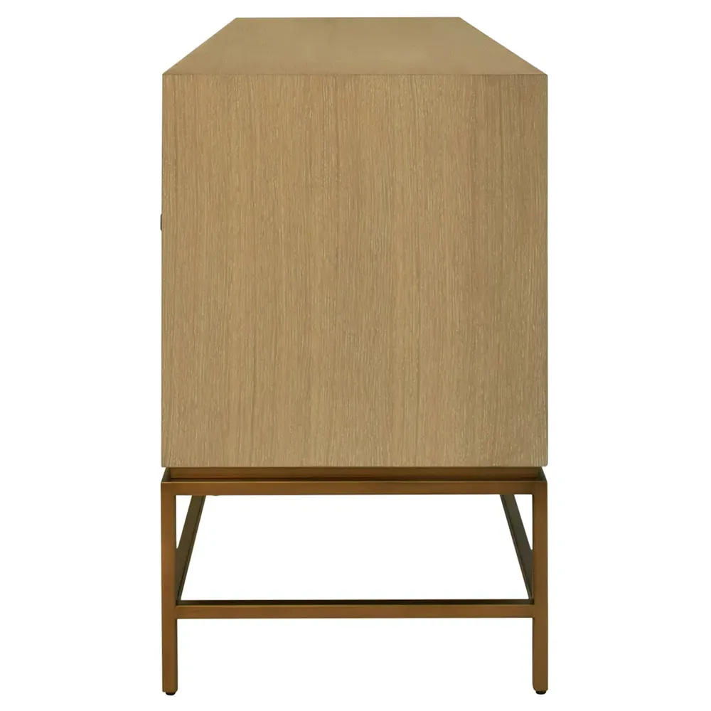 Ariel 4-Door Buffet - Cerused Oak