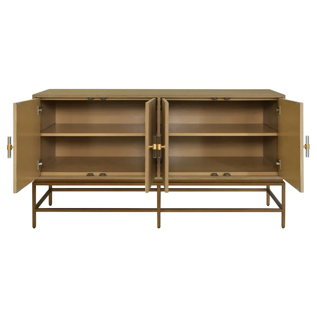 Ariel 4-Door Buffet - Cerused Oak