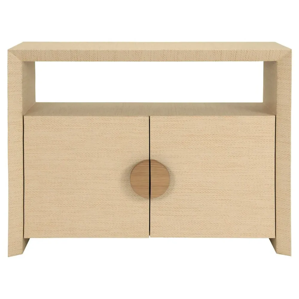 Aspen Console Table - Natural, Grasscloth