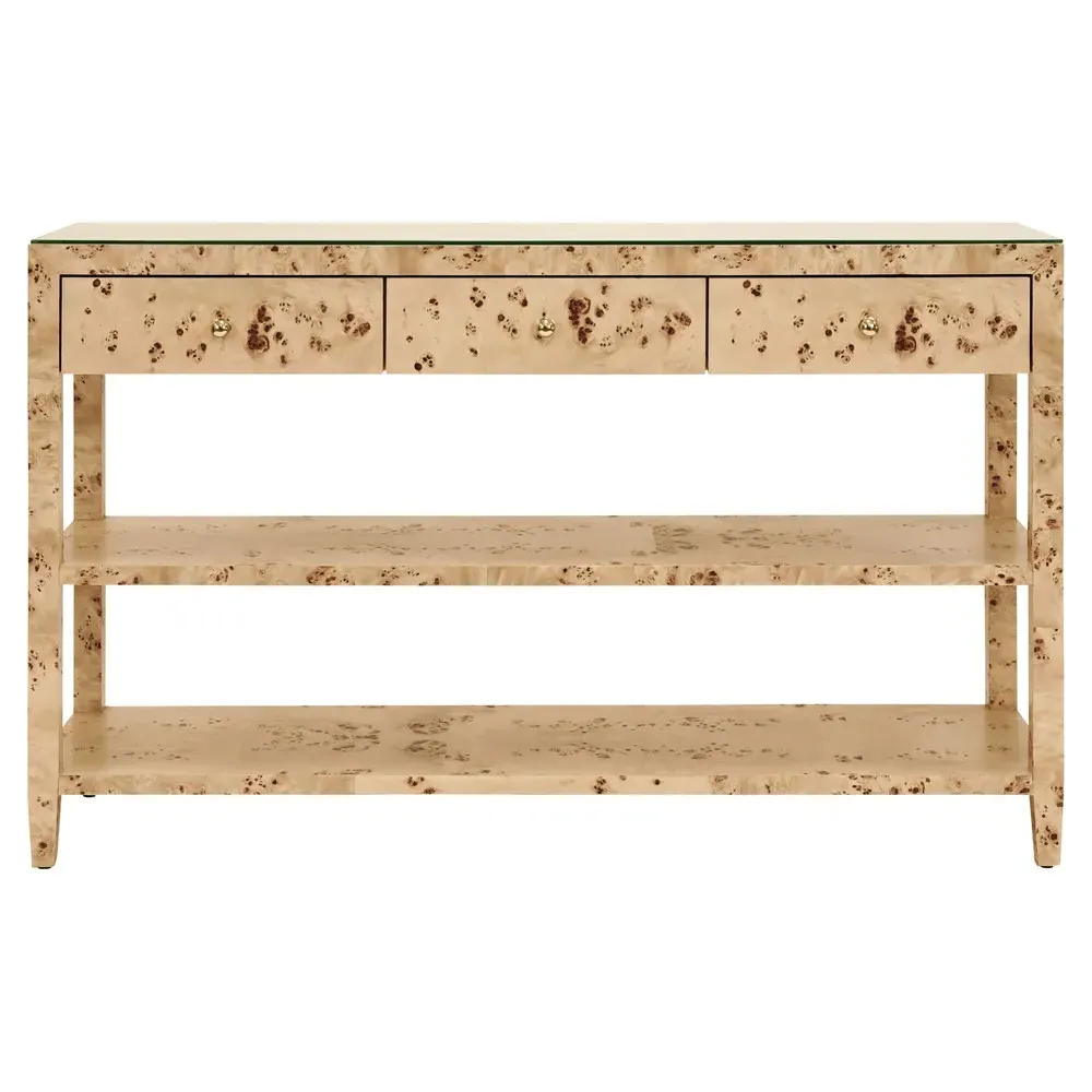 Briar Console Table - Brown Burl image