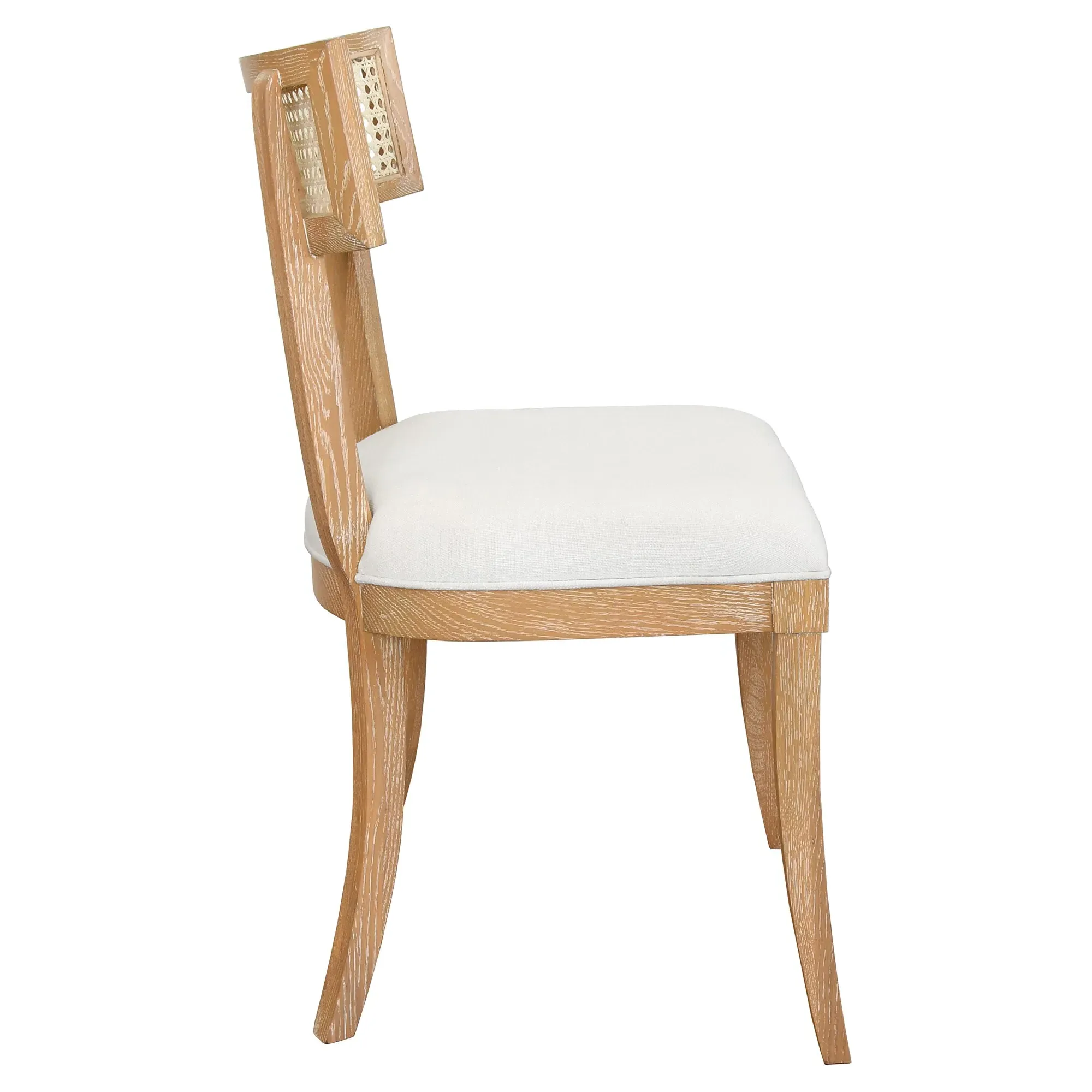 Britta Cane Back Dining Side Chair - Brown, Oak