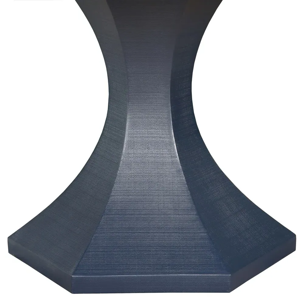 Bryce Round Dining Table - Navy, Linen