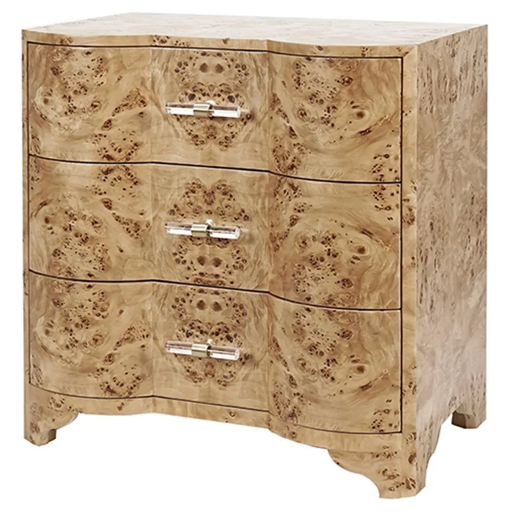 Calvin Bachelor Chest - Burl Wood