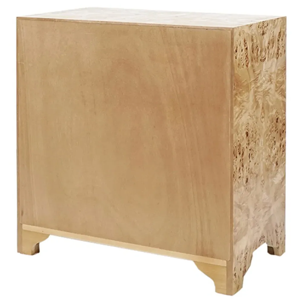 Calvin Bachelor Chest - Burl Wood