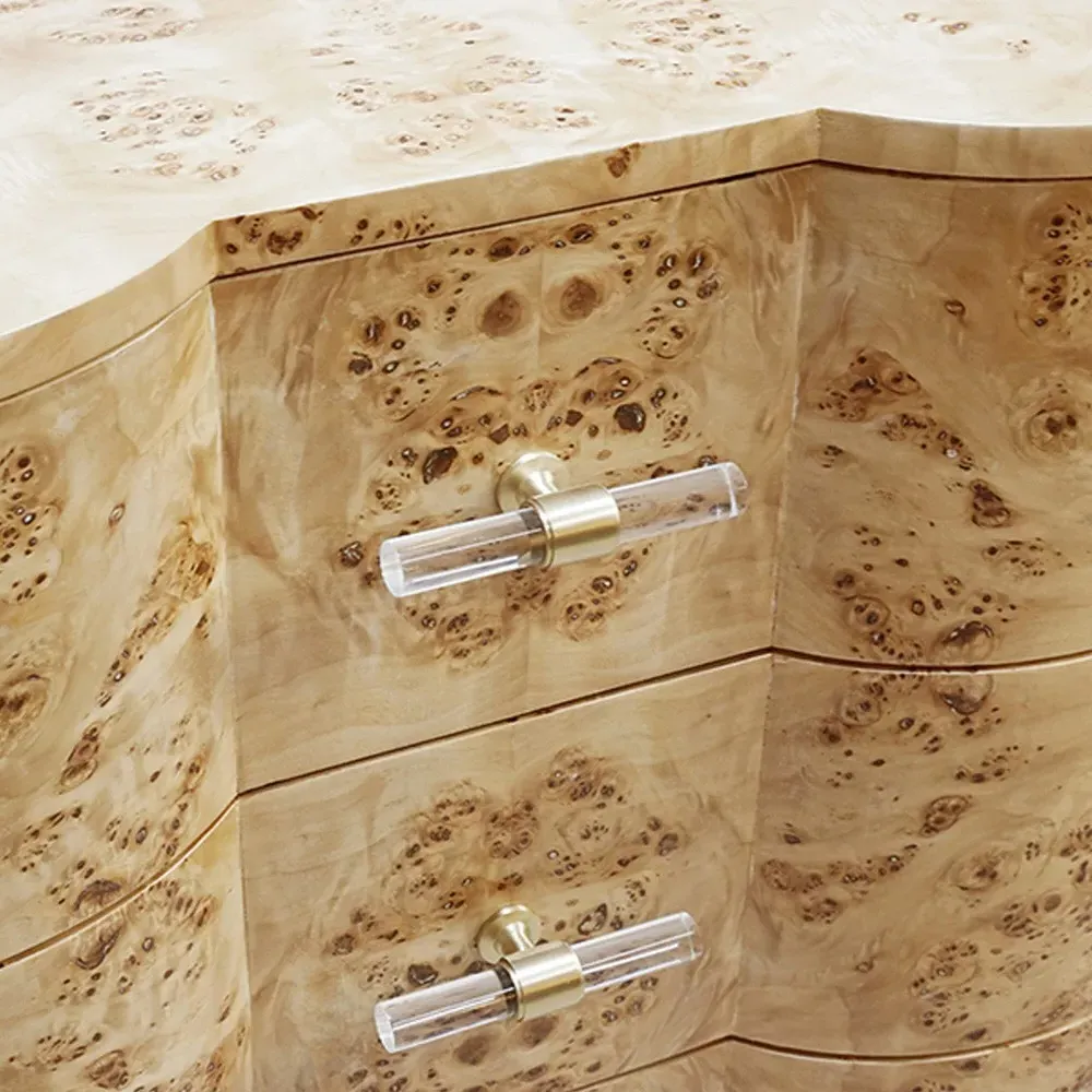 Calvin Bachelor Chest - Burl Wood