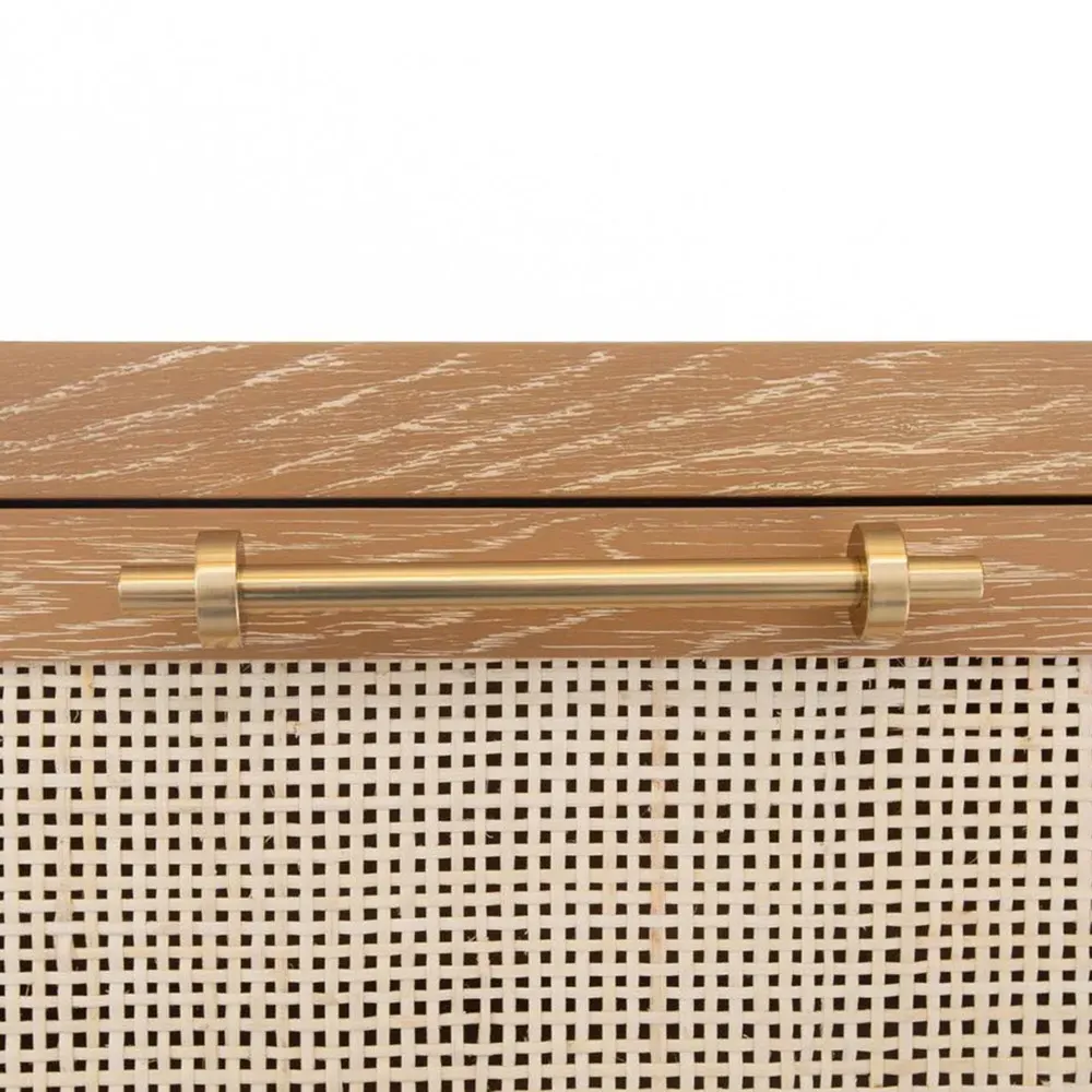 Carla Double Dresser - Brown, Oak