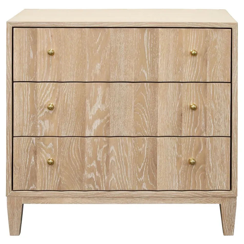 Carmack Nightstand - Cerused Oak