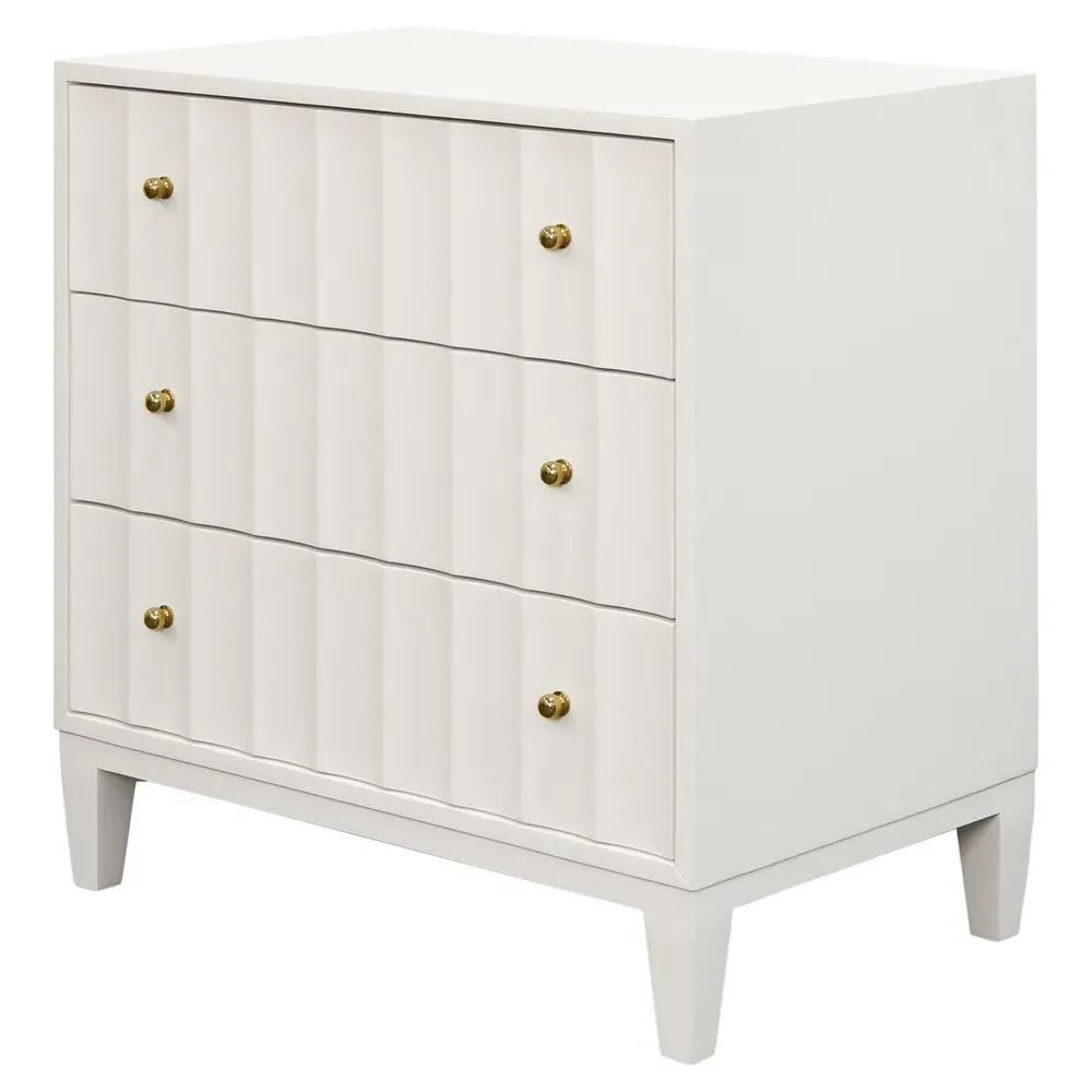 Carmack Nightstand - White, Wood