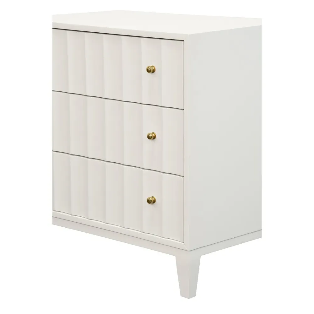 Carmack Nightstand - White, Wood