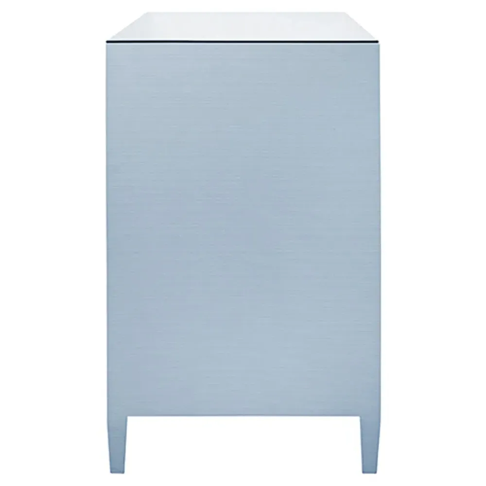 Carnegie Double Dresser - Light Blue, Textured Linen