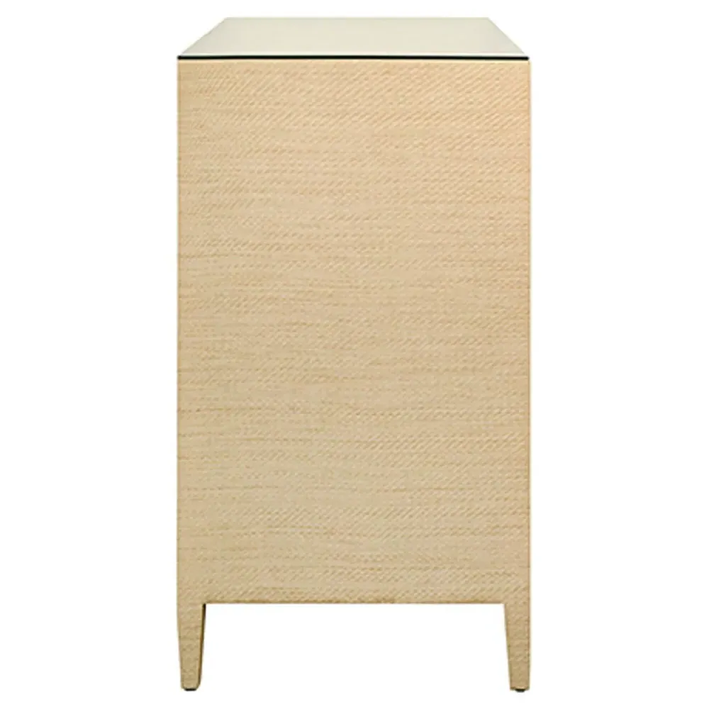 Carnegie Double Dresser - Natural, Grasscloth
