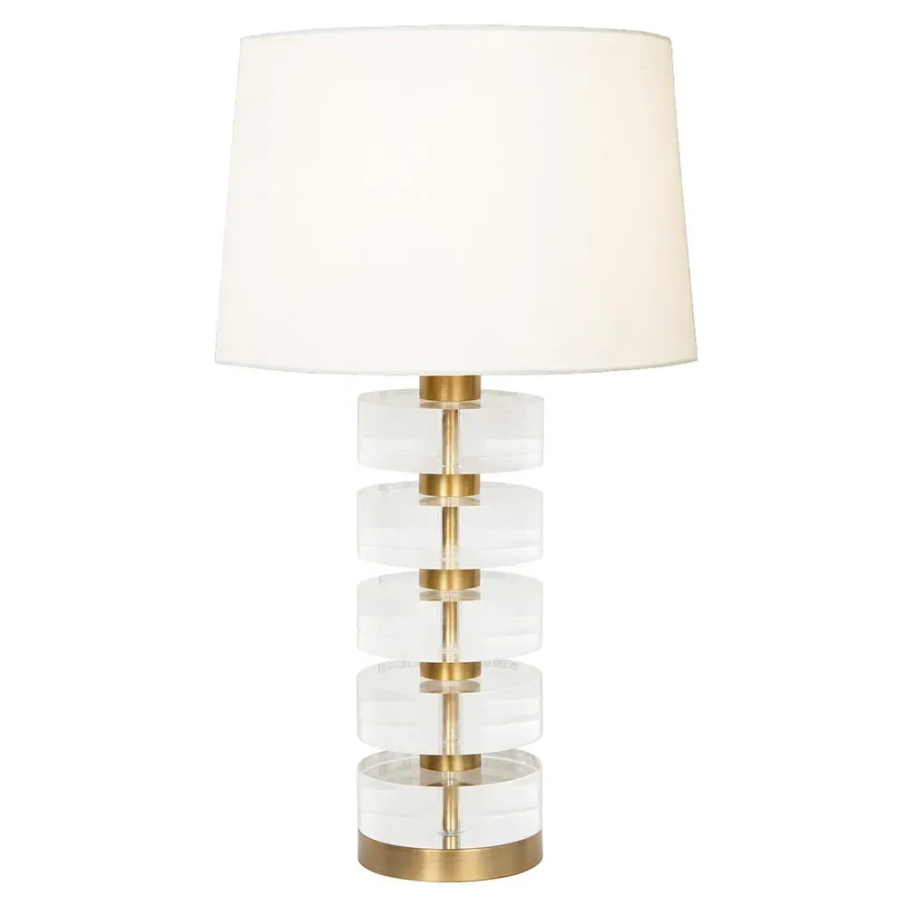 Cybill Table Lamp - Brass, Acrylic