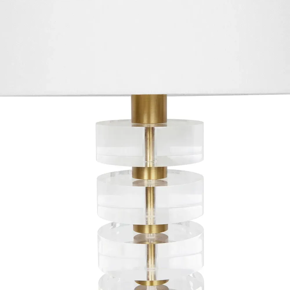 Cybill Table Lamp - Brass, Acrylic