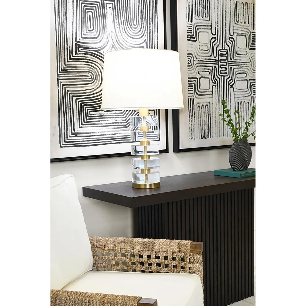 Cybill Table Lamp - Brass, Acrylic
