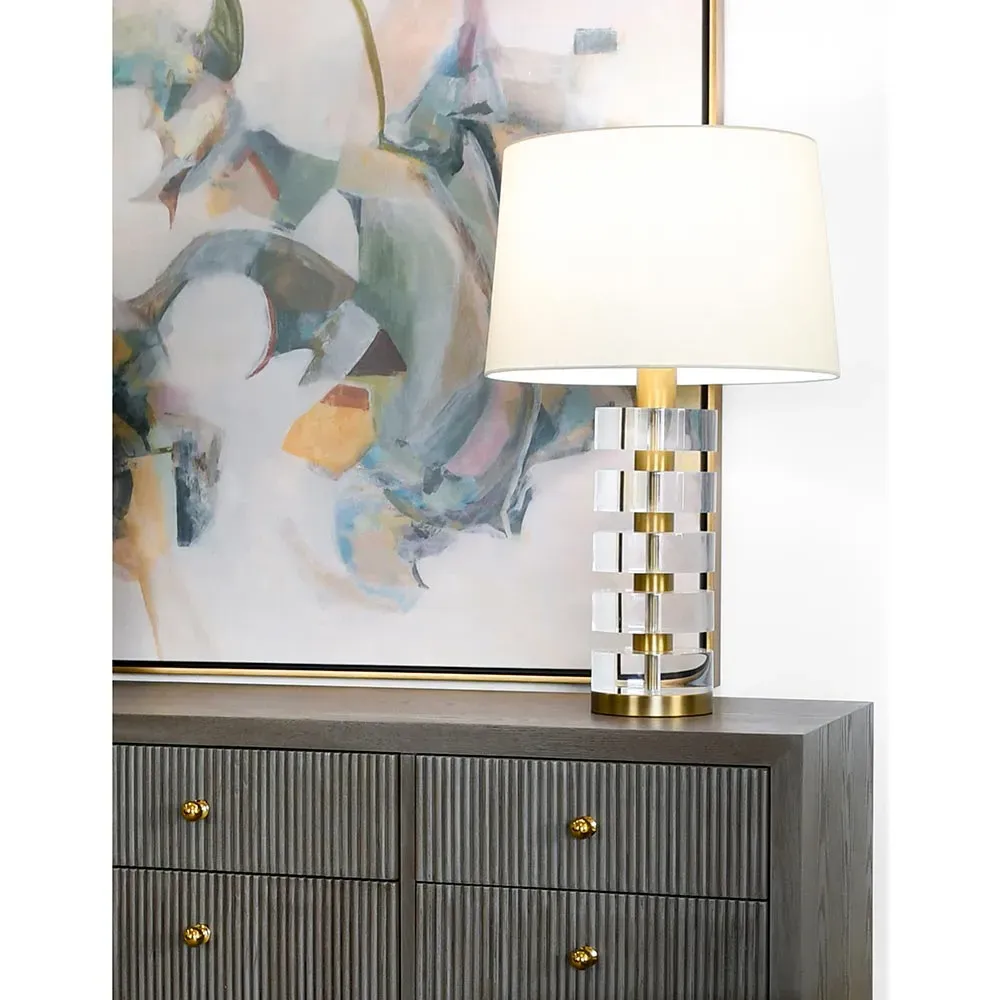 Cybill Table Lamp - Brass, Acrylic