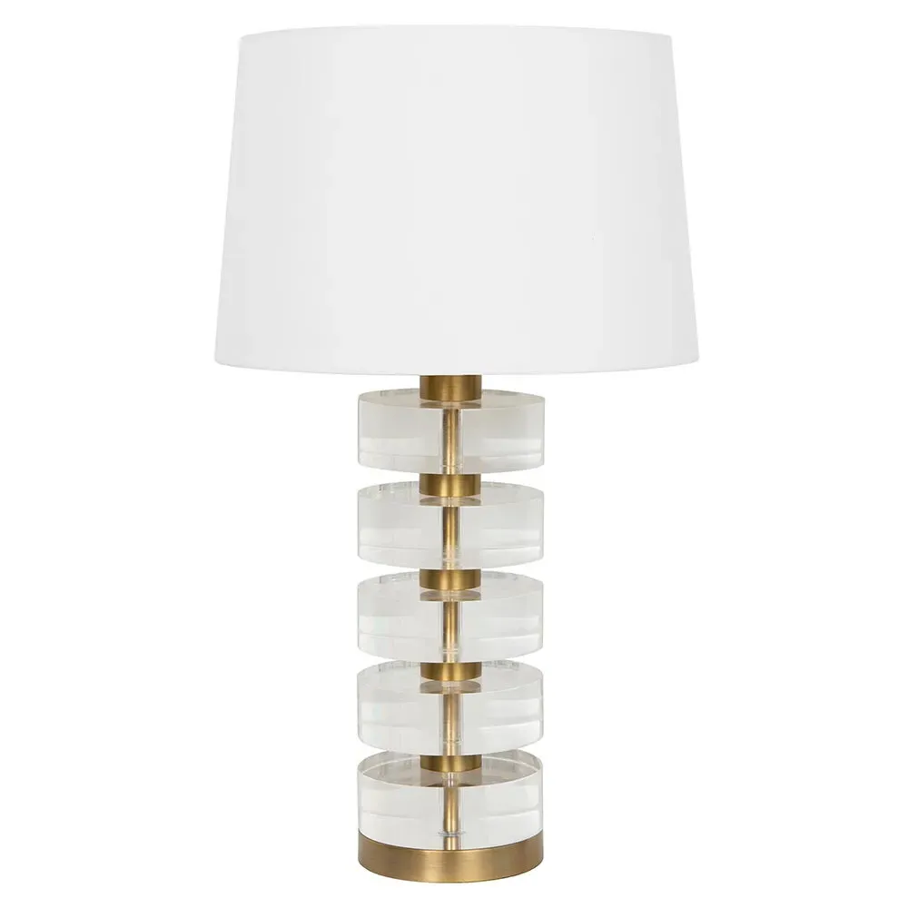 Cybill Table Lamp - Brass, Acrylic image