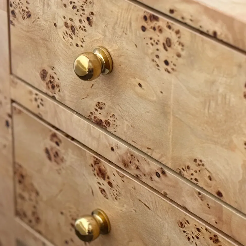 Douglas Nightstand with Storage - Burl