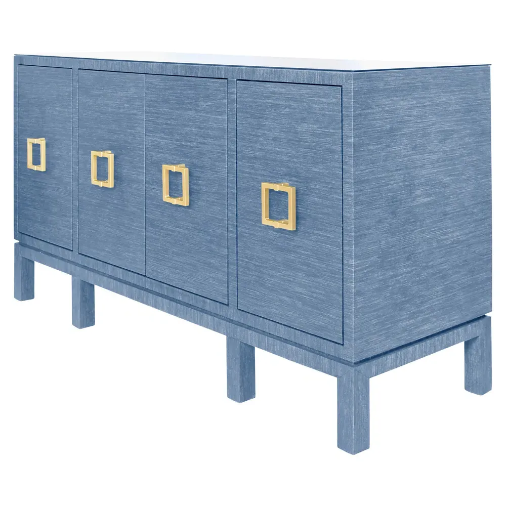 Effie Buffet - Blue, Grasscloth