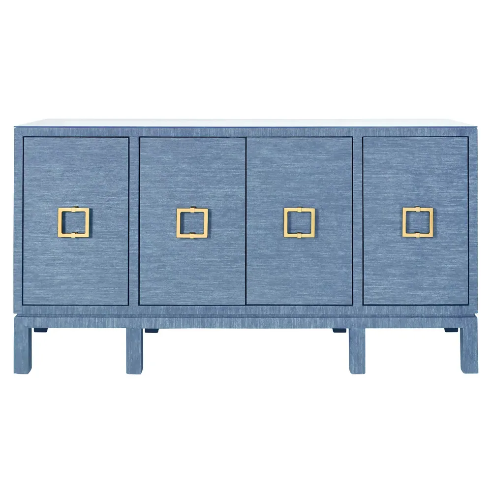 Effie Buffet - Blue, Grasscloth