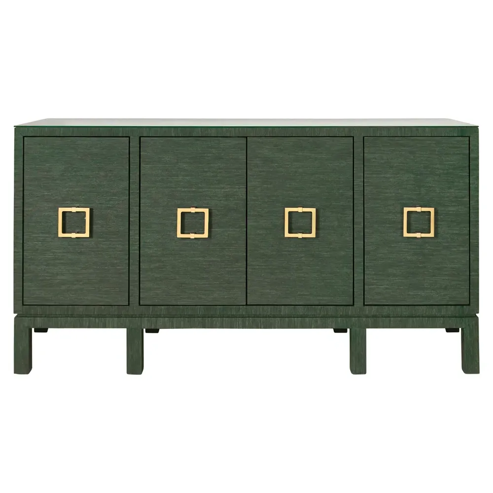 Effie Buffet - Green, Grasscloth image