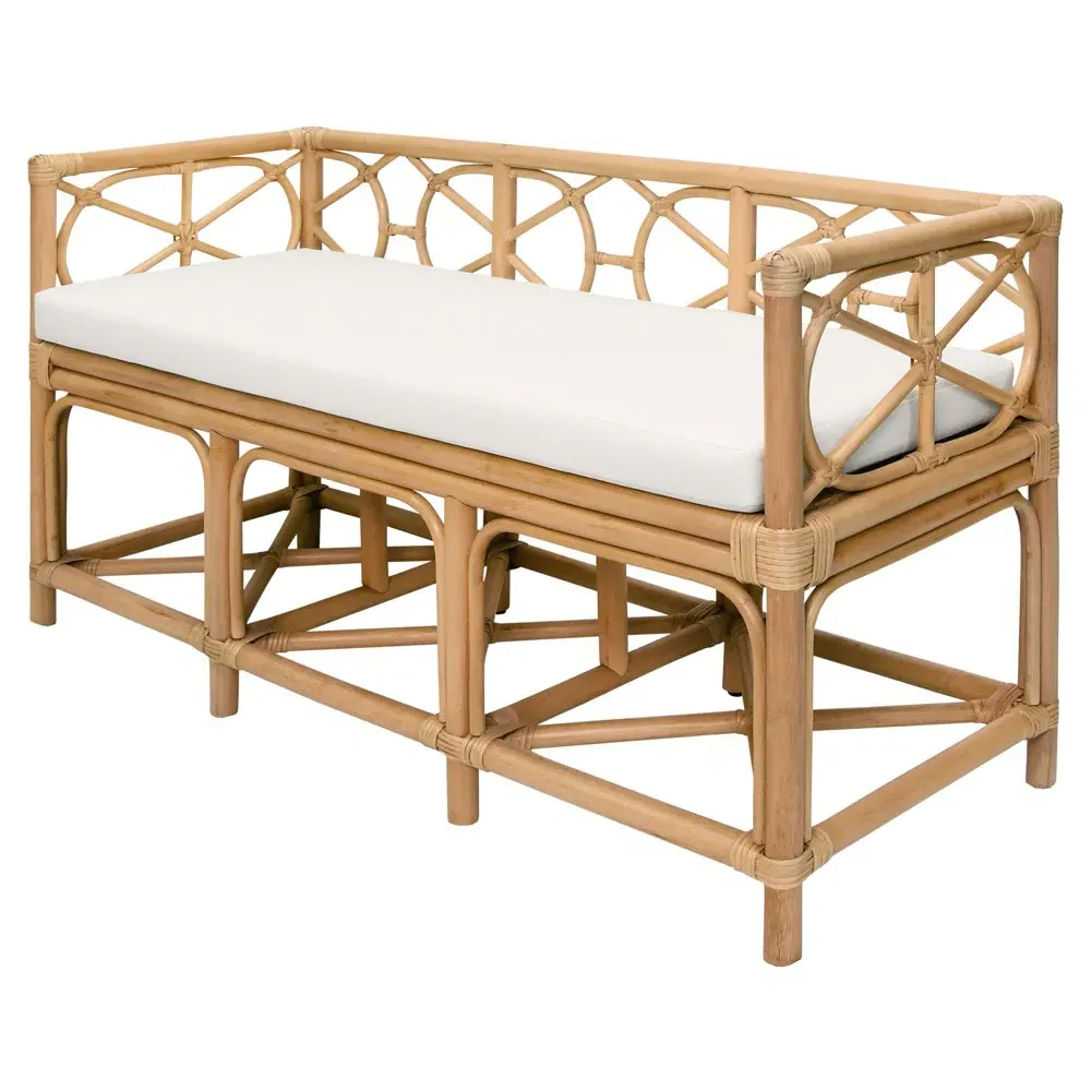Ferguson Entryway Bench - Natural, Rattan