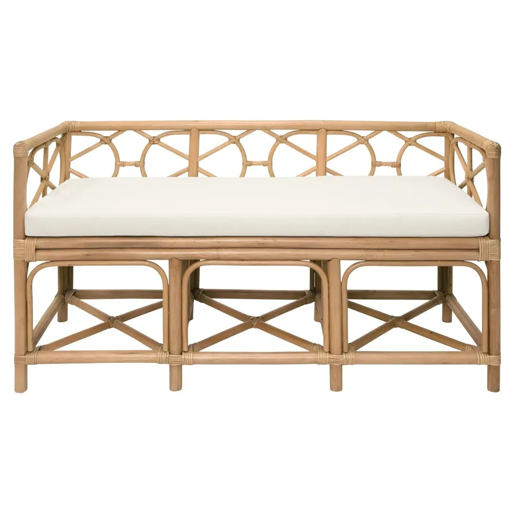 Ferguson Entryway Bench - Natural, Rattan