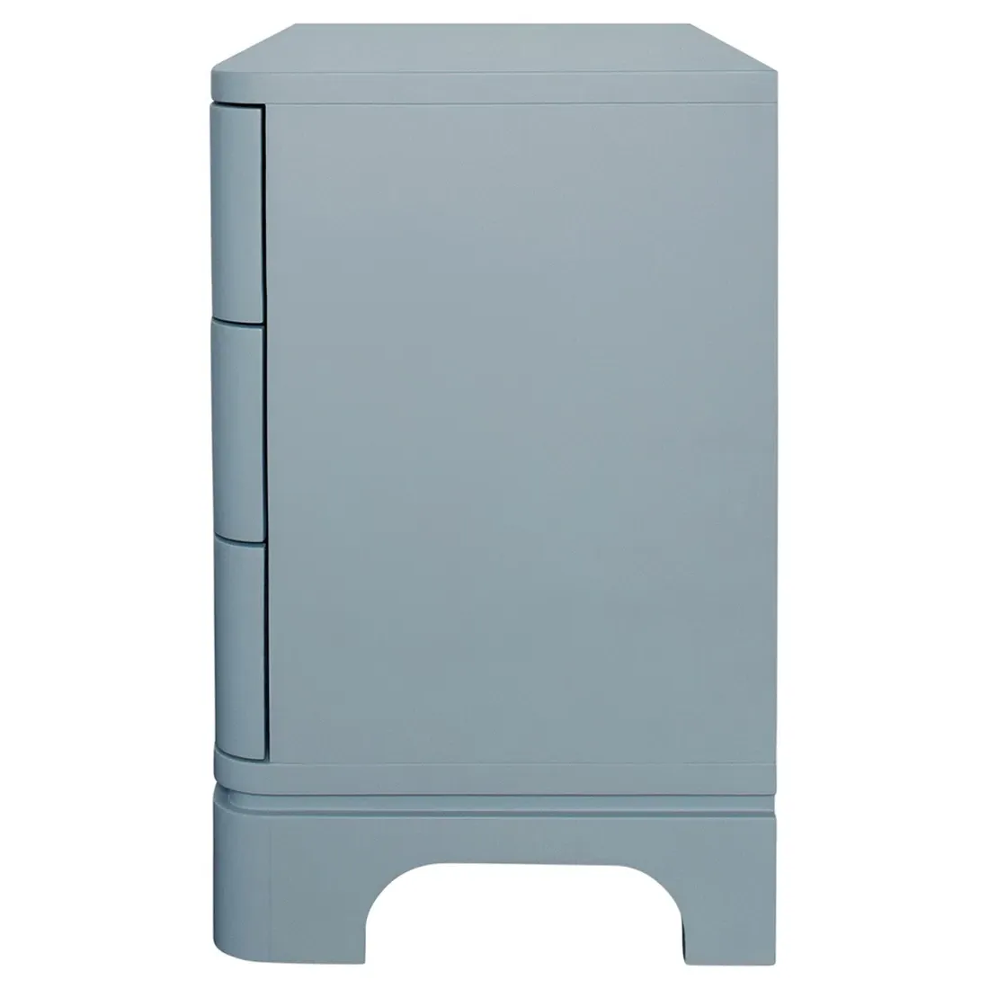 Fortune Side Table with 3 Drawers - Light Blue, Wood