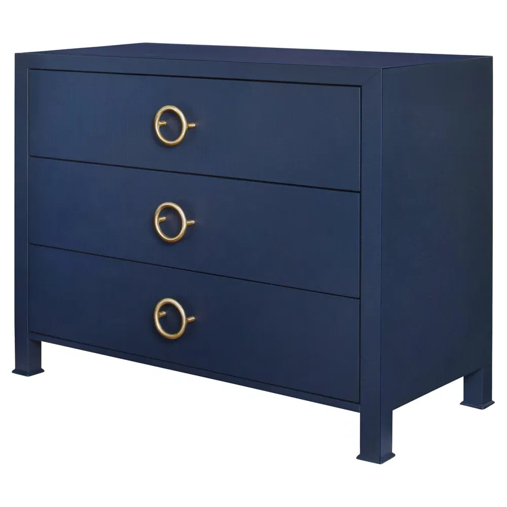 Getty Chest - Navy, Linen