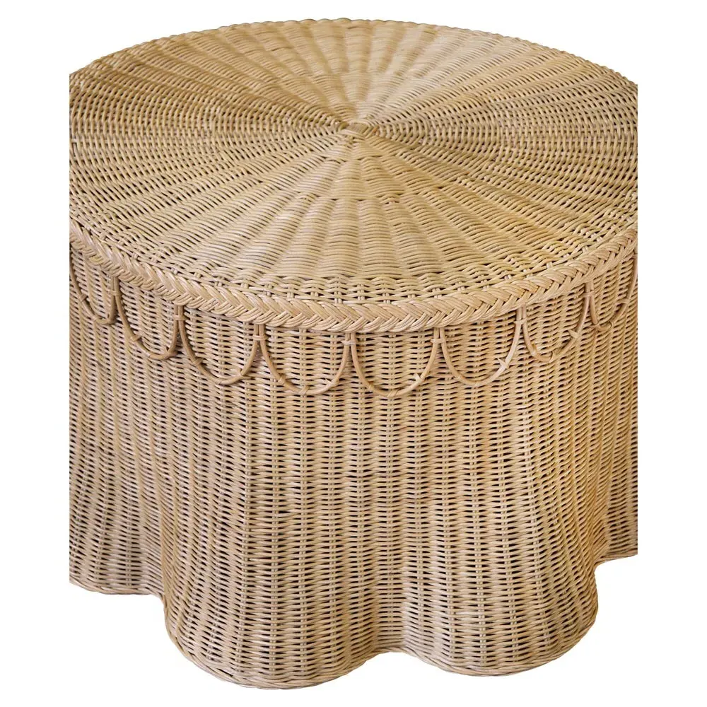Giada Round Coffee Table - Natural, Rattan