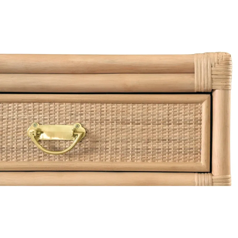 Gideon Console Table - Natural, Rattan