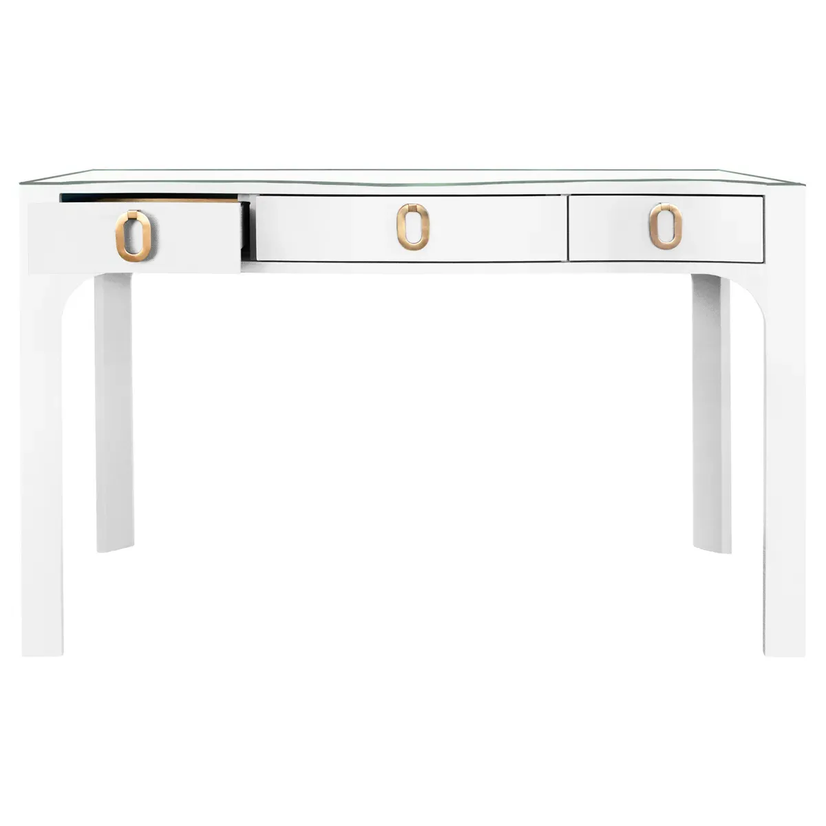Gladys Desk - White, Linen