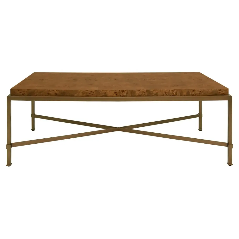 Hardwick Rectangular Coffee Table - Dark Burl, Burl Wood
