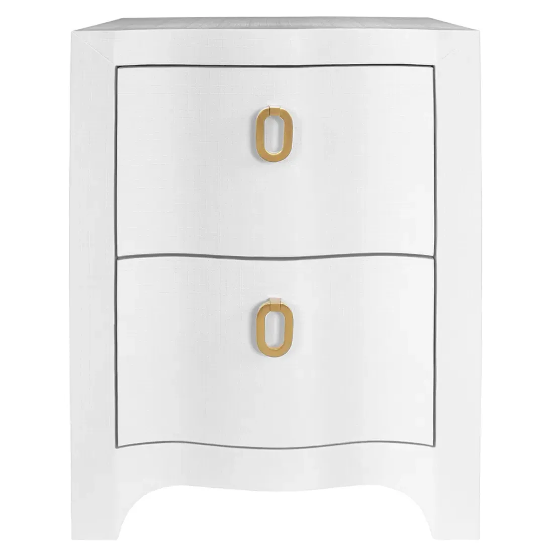 Helena Nightstand - White, Linen